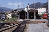 FO Depot   (26.06.1990, Disentis, im Schuppen FO HGe4/4 II 107)