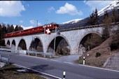 RhB Ge4/4 I 608 (01.06.1991, Valemberbrücke)