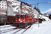 RhB Ge4/4 II 625 (02.01.1993, St.Moritz, mit Ge4/4 613)
