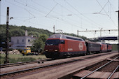 SBB Re 460 003 (14.05.1992, Croy-La Saraz, mit 460 000 und Re6/6 11643)