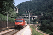 SBB Re 460 007 (05.08.1997, Giornico, mit Messwagen)