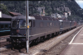 SBB Re6/6 11620 (26.06.1990, Göschenen, mit Re6/6 11601,Re4/4 11365,Re6/6 11611)