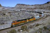 BNSF C44-9W 1048 (24.01.2002, Kingman, AZ)
