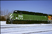 BNSF SDP40 6326 (02.01.2001, Bedford Park, IL)