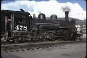 DSNGRR 2-8-2 K-28  478 (19.07.1981, Durango, CO)