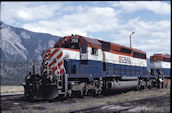 BCOL SD40-2  759 (18.07.1991, Lillooet, BC)