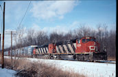 CN SD40-2W 5288 (23.01.2008, Port Huron, MI)