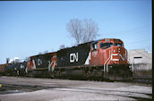 CN SD75I 5757 (10.04.2005, London, ON, mit 2545)