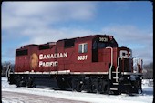 CP GP38-2 3031 (17.12.2007, Smiths Falls, ON)
