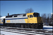 VIA F40PH-2 6411 (01.1991, Brockville, ON)