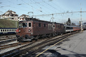 BLS Re4/4 185 (09.04.1993, Spiez, mit Re4/4 165)