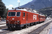 FO HGe4/4 II 108 (23.07.1992, Brig, mit RhB-Speisewagen)