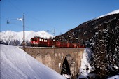 RhB Ge4/4 I 610 (02.01.1993, Chinous-chel)