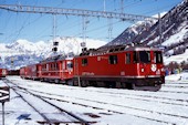 RhB Ge4/4 II 618 (02.01.1993, Pontresina, mit ABe4/4 503)