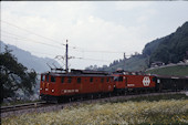 SBB Deh4/6 901 (05.06.1991, b. Lungern, mit HGe 101 963)