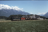 SBB Re4/4 II 11324 (11.06.1991, b. Aigle, mit 11187)