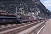 SBB Re6/6 11684 (26.06.1990, Göschenen, mit Re4/4 11356)