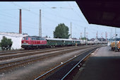 DB 218 235 (01.08.1979, Lichtenfels, mit Panzerzug)