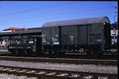 DB Eich 751 9475 023 (24.02.1990, Weilheim, (Eichgerätefahrzeug mit Eichfahrzeug 761 9475 127))