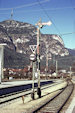 DB Signal Hp0 (26.12.1989, Garmisch-Partenkirchen, bayer. einflügeliges Hp0 mit mech. Sh0)