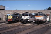 SNCF BB16500 16693 (28.06.1995, Depot Thionville, daneben 14129 und 25104)