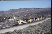 ATSF B23-7 6380 (08.06.1996, Cajon 57, CA)