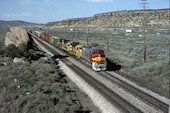 ATSF B40-8W  580 (16.04.1995, Jct. I-40/AZ 118)