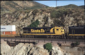 ATSF C30-7 8153 (04.05.1997, Blue Cut, CA)