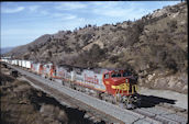 ATSF C40-8W  893 (25.02.1997, Woodford, CA)