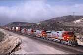 ATSF C44-9W  672 (11.02.1995, Cajon 55 (Summit), CA)