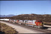 ATSF C44-9W  676 (04.11.1995, Cajon 54, CA)