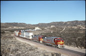 ATSF C44-9W  686 (07.12.1996, Cajon 58, CA)