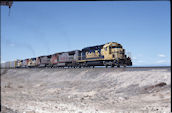 ATSF SD40-2 5204 (11.04.1995, b. Willard, NM, 6-fach-Traktion)