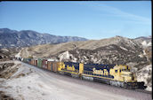 ATSF SD45-2r 5858 (07.12.1996, Cajon 58, CA)