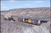 ATSF SD45r 5326 (16.04.1995, Jct. I-40/AZ 118)