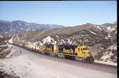 ATSF SD45r 5385 (20.02.1997, Cajon 58, CA)