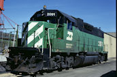 BN GP38-2 2091 (21.05.1985, Northtown, MN)