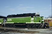 BN SD38P 6270 (04.04.1993, Northtown, MN)