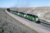 BN SD40-2 7232 (11.10.1994, East Logan, WY)