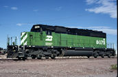 BN SD40-2 8079 (03.2000, Riverbank, CA)