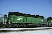 BN SD40-2B 7502 (18.08.1987, Ft. Worth, TX)