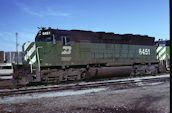 BN SD45 6451 (21.11.1977, Cicero, IL)