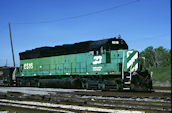 BN SD45 6516 (14.05.1988, Blue Island, IL)