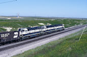 BN SD70MAC 9674 (10.06.1996, Bill, WY)