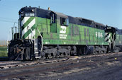 BN SD9 6196 (13.06.1979, Council Bluffs, IA)