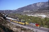 BNSF C40-8W  808 (18.11.1996, Cajon 64, CA)