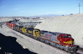 BNSF C40-8W  814 (13.12.1997, Topock, CA)