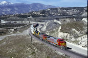 BNSF C40-8W  826 (02.03.1997, Cajon 59, CA)