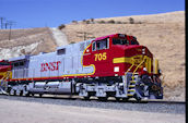 BNSF C44-9W  705 (06.07.1997, Bealville, CA)