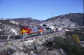 BNSF C44-9W  714 (23.11.1998, Cajon 63, CA)